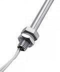 Close-up of Water Level Sensor Float Switch For Vertical Mounting, Stainless Steel Construction, Liquid Level Controller