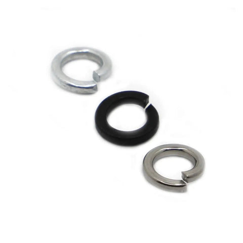 Assorted Beefy Spring Lock Washers GB93 Stainless Steel And Carbon Steel Split Washers for vibration prone fasteners.