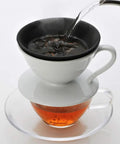 Prime Pick Japanese Ceramic Coffee Dripper With Reusable Filter And Ultra Fine Pores And Eco Friendly Hand Pour Setup brewing tea.