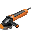 Professional Compact Angle Grinder With Anti Vibration Handle And Soft Start Module, designed for cutting and grinding tasks.