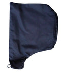 Heavy Duty Adjustable Sawdust Collector Bag With No Sweat Zipper, black fabric, fits sander and planer, 8.5 by 6.1 inches.