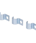 Three 20 Pack Single Hole Pipe Clamps for 8mm pipes, zinc plated stainless steel clips with smooth burr free inner ring.