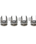 Heavy Duty Glass Shelf Clips, Adjustable Shelf Support Clamp Clips For 5mm To 8mm Glass, zinc alloy, front view