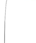 Arc Floor Lamp With Bamboo Rattan Shade, 3 Way Dimmable Standing Lamp, Adjustable Up To 74.8 Inches with curved silhouette and round base