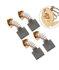 Replacement Carbon Brush Set Of 4 For Makita Angle Grinders with springs, size 0.6 X 0.27 X 0.7 In, fits CB204 CB203