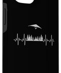Hang Glider Art Phone Case For iPhone 15 That Slaps With Funny Hang Glide Vibe Protective Cover featuring heart rate design