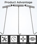 15.15 Inch Stainless Steel Manhole Cover Hook With T Handle Beefy Heavy Duty Lift Hook Tool for industrial tasks