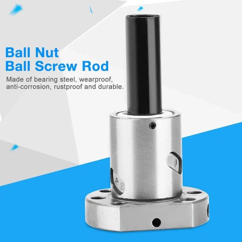 SFU1605 Ball Screw Kit With Ball Nut For RM1605 Conversion Slick Install High Efficiency Steel