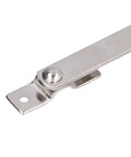 Close-up of Stainless Steel Folding Cabinet Hinge With Lift Up Support 2 Pack Heavy Duty Lid Stay Hinges for cabinets and boxes
