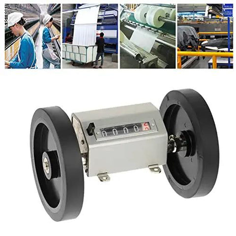 No Sweat Rolling Wheel Length Counter With Rock Solid Five Digit Dial And Snappy Reset Lever Ideal For Tallying Fabric Rolls Shrink Wrap And Small Shop Tasks Around Town