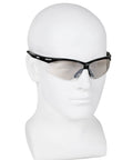 V30 Nemesis Indoor Outdoor Lens Safety Eyewear With Scratch Resistant Polycarbonate Lenses on mannequin head