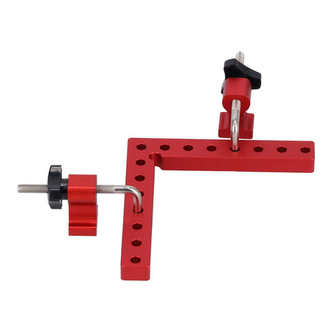 Dead Nuts On 90 Degree Woodworking Corner Clamping Jig Features Heavy Duty Right Angle with adjustable clamps on aluminum frame.