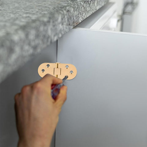 Installing Brass Folding Table Hinge With Round Edges Heavy Duty Desk Hinge For Computer Desks And Furniture Accessories Flush Mount