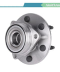 Front Wheel Bearing And Hub Assembly 4x4 6 Lug With ABS Two Piece Set For Chevy Avalanche Express 1500 2500 Silverado