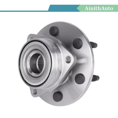 Front Wheel Bearing And Hub Assembly 4x4 6 Lug With ABS Two Piece Set For Chevy Avalanche Express 1500 2500 Silverado