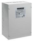Battle Tested Rock Solid Voltage Stabilizer For 25 Hp 230 Volt Industrial Gear UL Certified with grey metal enclosure.