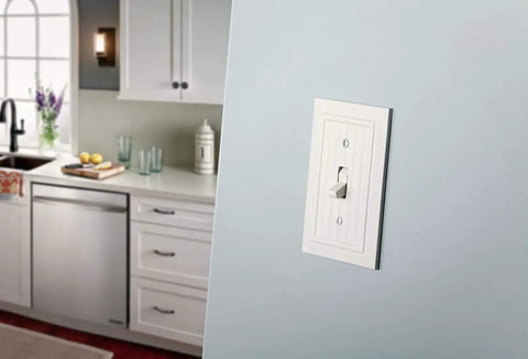 Classic Beadboard 3-Pack Light Switch Covers And Wall Plates In Pure White For 1-Gang Outlets Switch Guards And Toggle Plates