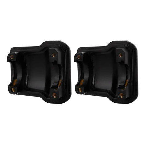 CNC machined brass front and rear axle diff covers with black coating for TRX4M 1/18 crawler upgrade, 2 pcs shown