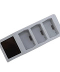 Drone Battery Charger Hub With LCD Real Time Monitoring No Guesswork 65W Parallel Charging For Three Batteries USB C Cable Included Safe Series Charging Station For Drones.