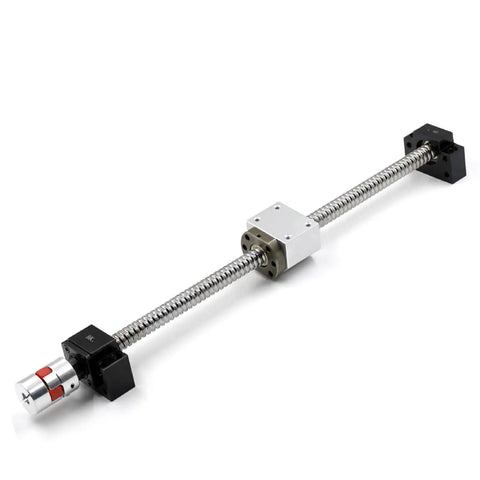 16mm 1610 CNC ball screw with anti-backlash nut for linear motion 1500mm, includes BK12 BF12 supports, coupler, DSG housing