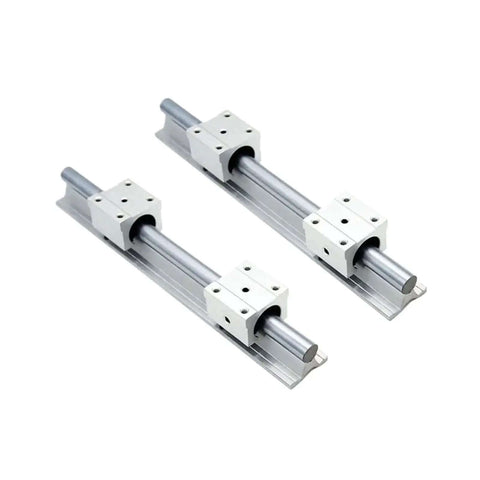 High Precision SBR20UU Linear Guide Rail Kit With Ball Bearing Slider Blocks For 3D Printers And CNC Machines, two rails