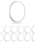 Ultra Thin 9 Inch LED Ceiling Light Flush Mount 2800 Lumens 5000K Daylight Undimmable Lit Bright Fixture For Bedroom Living Room Dining Room Garage And Office 12 Pack shown in white.
