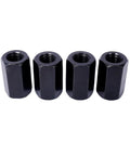 Four hexagonal nuts from 58 Piece T Slot Clamping Kit for Milling and Machining with T Slot Cleaner and Tightening Wrench Heavy Duty Tool Steel