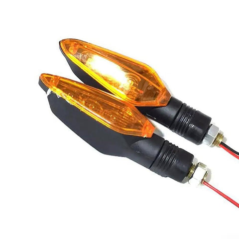 Must-Have E-Bike Tail Light With Bright 36V To 72V LED Turn Signals And Brake Lamp For Ultimate Night Ride Safety And High Visibility On The Street. Pair of amber ABS 60x35mm e-bike rear turn signal lights with 2-pin wiring