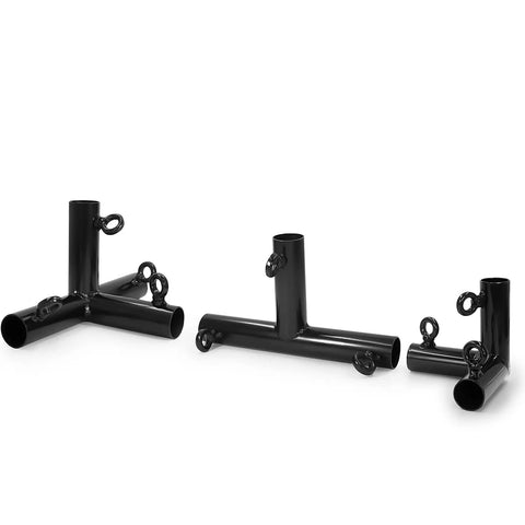 Corner Kit For 55Ft Baseball Batting Cage Frame Fits One Inch EMT Or One And Three Eighths Inch Galvanized Pipe OD Not ID Includes Clamping Screws
