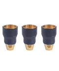 Three swirl rings from Swirl Ring And Retaining Cap Replacement Kit For Hypertherm PMX 30 Air Plasma Cutting Torch Consumables