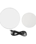 Upgrade Your Product Shots With This Slick White Electric Turntable For Sparkly Jewelry Displays Featuring 360 Degree Glass Rotation And A Super Stable Motor Made For Pro Quality Photos Every Single Time. White plastic glass turntable with USB cable.