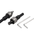 Pro Grade 17mm Hole Saw Set With 68mm Length HSS Spring Loaded Twist Drill Bits Includes 4 Hole Saws And Hex Wrenches For Wood Plastic And Soft Metal Cutting Performance