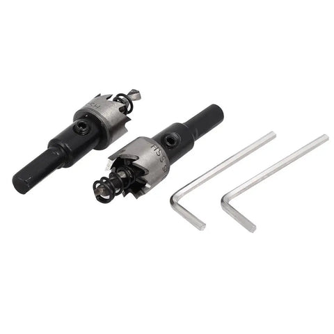 Pro Grade 17mm Hole Saw Set With 68mm Length HSS Spring Loaded Twist Drill Bits Includes 4 Hole Saws And Hex Wrenches For Wood Plastic And Soft Metal Cutting Performance