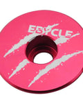 Premium Mountain And Road Bike Threadless Stem Extender With Fork Screws And Red Bowl Cover Aluminum alloy cover, circular and pink with logo