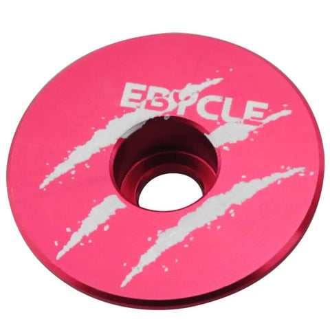 Premium Mountain And Road Bike Threadless Stem Extender With Fork Screws And Red Bowl Cover Aluminum alloy cover, circular and pink with logo