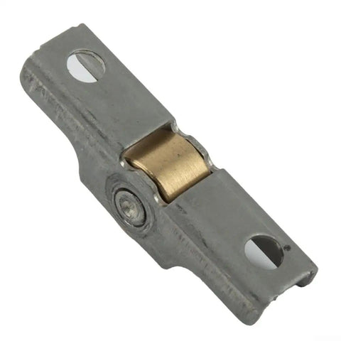 Premium Stainless Steel Sash Pulley And Flat Runner Wheel System Rustproof Sliding Door Hardware For Bathroom Tracks Drawer Systems Four Pack close-up of metallic wheel with brass component.
