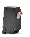 Close-up view of Top Shelf 1 Pole 15 Amp Circuit Breaker Plug And Play Molded Case style with thermal magnetic protection.