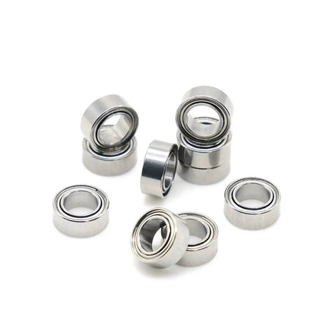 Stainless Steel Ball Bearings Set For Thrust Support Three Sixteenth By Five Sixteenth By One Eighth Inch DDRI 5632ZZ Ten Pack One Color
