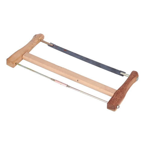 Medium Frame Saw Blade Replacement For Woodworking And Carpentry Smooth Draw Cut Design with thick teak handle.