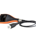 Top Shelf Professional Grade Split Type Surface Roughness Tester Featuring Anchor Pattern Analysis, handheld device with display and probe.