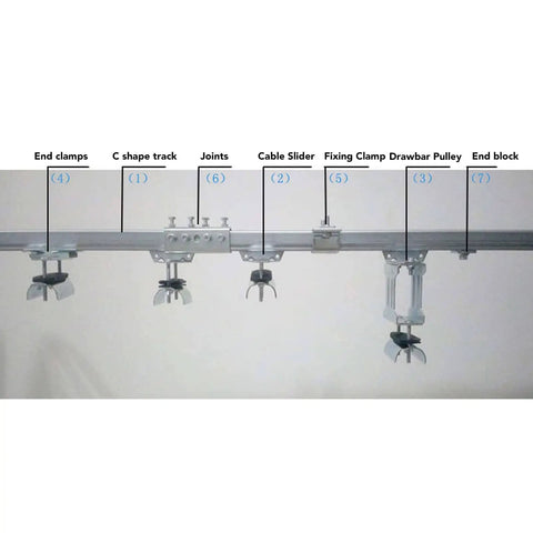 Beefy Track Roller Wheel Trolley Assembly For Electric Hoist System Four Wheel Stainless Steel Cable Pulley displayed.