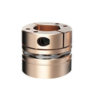 Heavy Duty Eight Screw Diaphragm Servo To Shaft Coupler Fits 25 Millimeter Shafts crafted for CNC routers, showing detailed design angle.