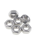 570 Piece Metric Hex Nut Set M1 To M10 Assortment Kit Coarse Thread 304 Stainless Steel Hardware on white background