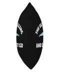Side view of black polyester Hang Gliding Throw Pillow For Men And Women With The Sky Is Calling And I Must Go A Funny Art Gift Idea
