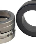 Close-up of Industrial Pump Shaft Seal EA564-55 Mechanical for rotating equipment showing two components.