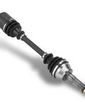 Rear CV Axle Shaft For Polaris Sportsman 450 HO 2016-2022 And Sportsman 570 2015-2022, greased, 4340 chromoly, single piece, close-up view.