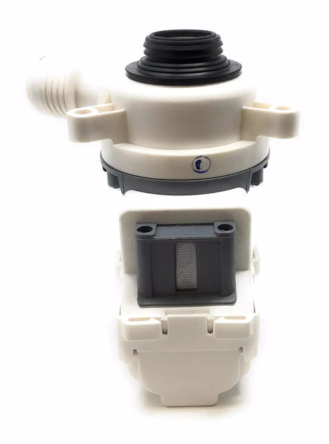 Front view of Washer Pump W10919003 Drop In Replacement For Whirlpool Washers Compatible With Admiral Amana Crosley Inglis Roper