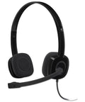 Top Tier 3.5 mm Analog Stereo Headset With Rotating Boom Mic For Crisp Calls, Bangin Audio Quality, Hella Comfortable Memory Foam Earpads, Adjustable Headband, Super Easy Plug And Play Design For Work Or Gaming with soft black foam earpads and adjustable headband.