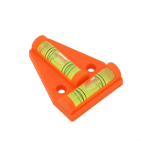 Orange T Shaped 2 Way Bubble Level For Caravan For Motorhome For Camper, compact design with two bright vials for easy leveling