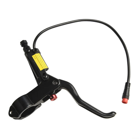 Left Hand Electric Bike Brake Lever For Hall Motor, 3 Pin Power Cut Off Hydraulic Disc Brake Handle, Aluminum Alloy Mineral Oil System